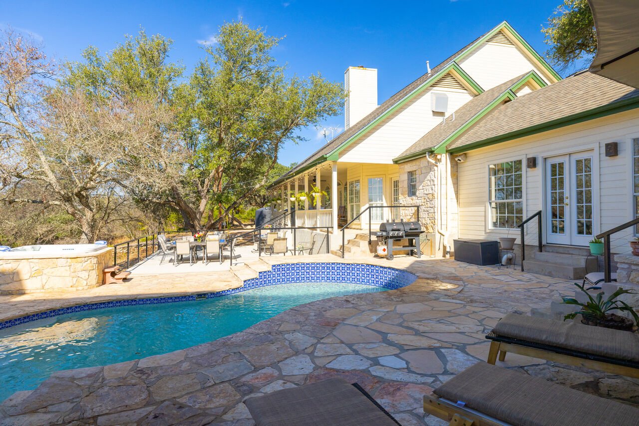 Exterior of our Hill Country Rental